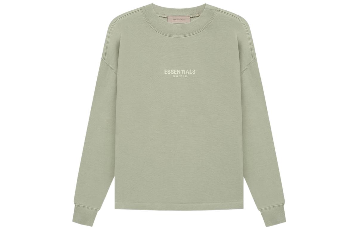 

Толстовка Relaxed Crewneck Fear Of God Essentials, серо-зеленый