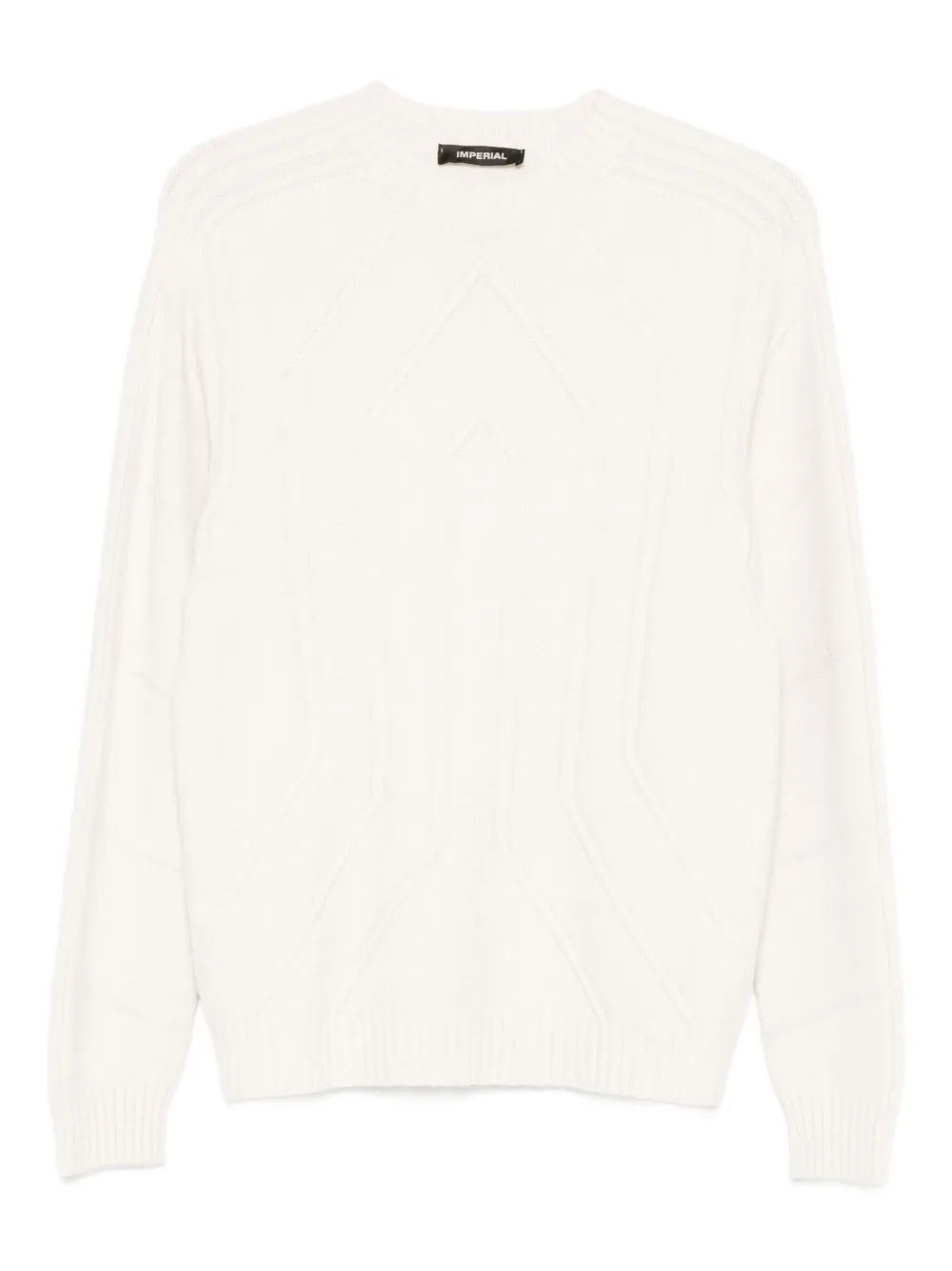 

Свитер с геометричным узором Imperial, белый