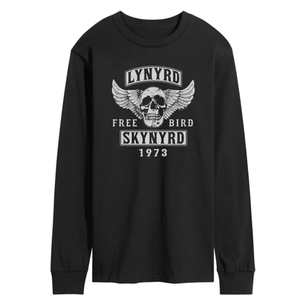 

Мужская футболка Lynyrd Skynyrd Free Bird с длинным рукавом и принтом Licensed Character, черный