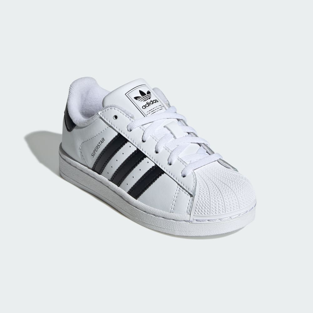 Кроссовки Adidas Superstar II Shoes Kids, цвет Cloud White/Core Black/Cloud White — фото 4