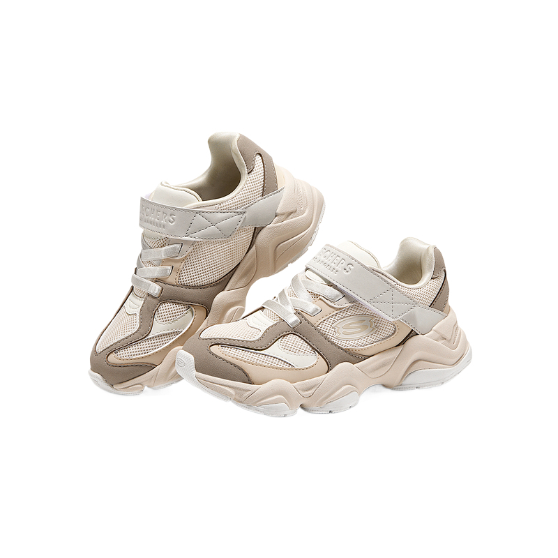 Street Girls низкие детские повседневные кроссовки natural Skechers Kids, Natural — фото 4