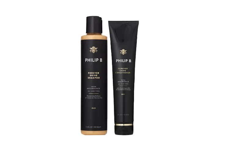 PHILIP B Набор шампуня и кондиционера royal ebony agarwood увлажняющий очищающий 220 мл + 178 мл, Agarwood Shampoo 947ml+Agarwood Hair Conditioner 947ml — фото 2