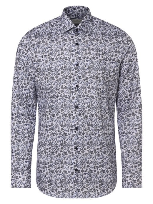 

Негладкая рубашка Eterna Slim Fit, синий