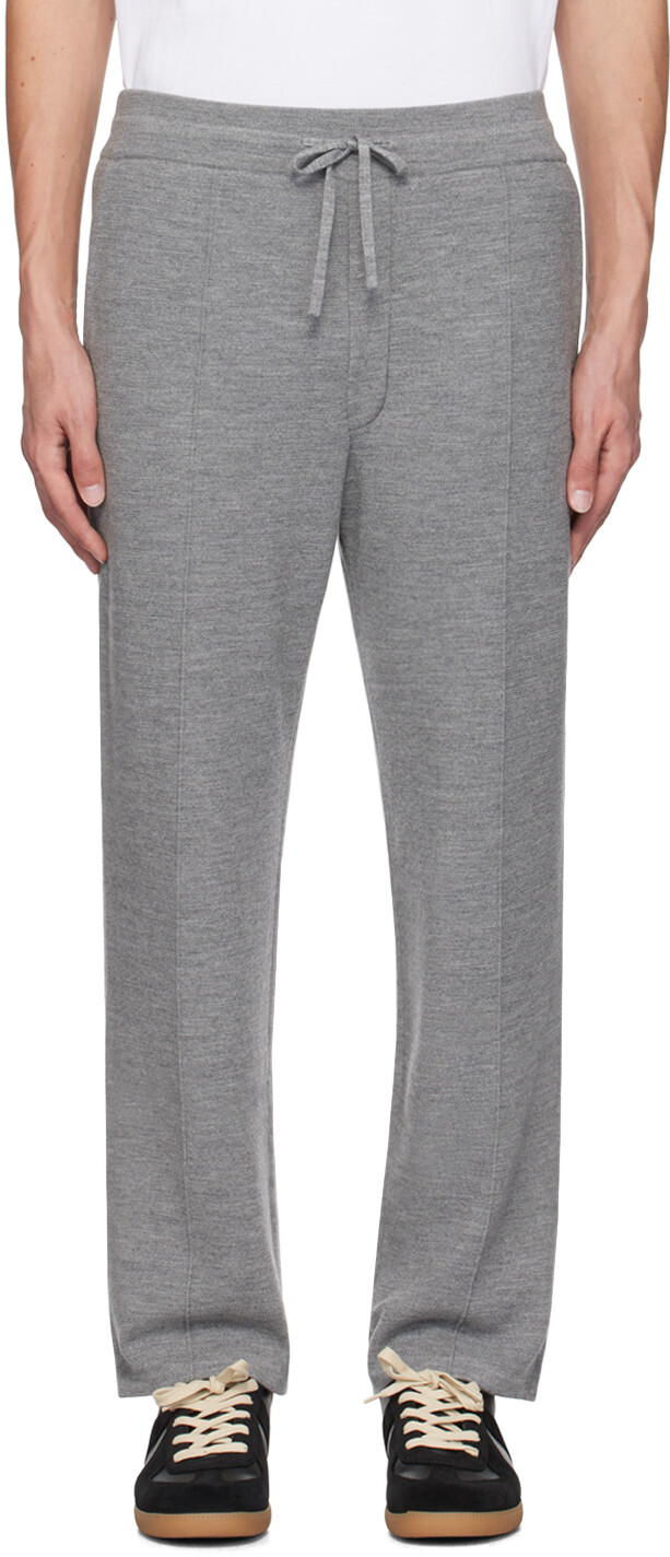 

Серые спортивные штаны с завязками Solid Homme