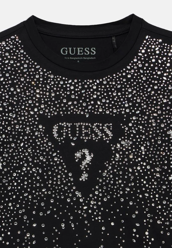 Детская футболка миди с принтом Guess, Jet Black — фото 4