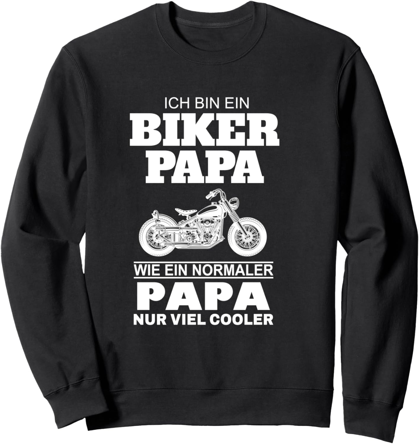 

Ich bin Biker Papa wie ein Normaler Толстовка Papa nur Cooler, черный