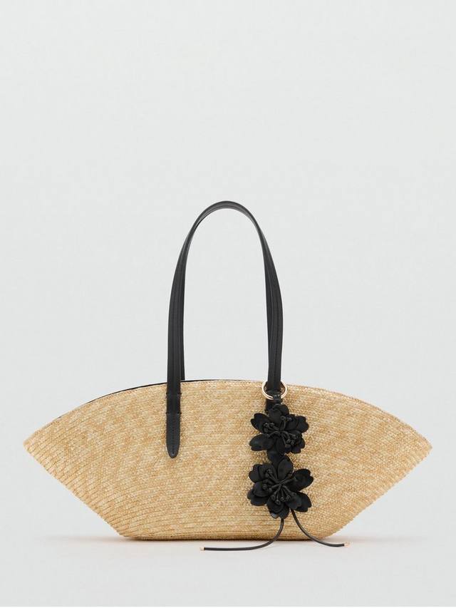 

Сумка-шоппер Sanji из соломки Mango, Light Beige