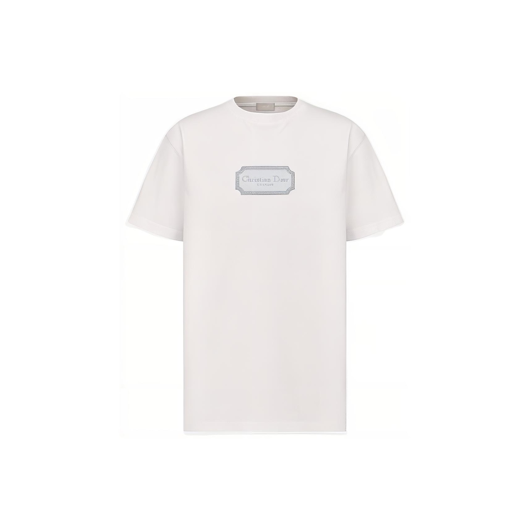 

Футболка с круглым вырезом и логотипом Homme DIOR, белый