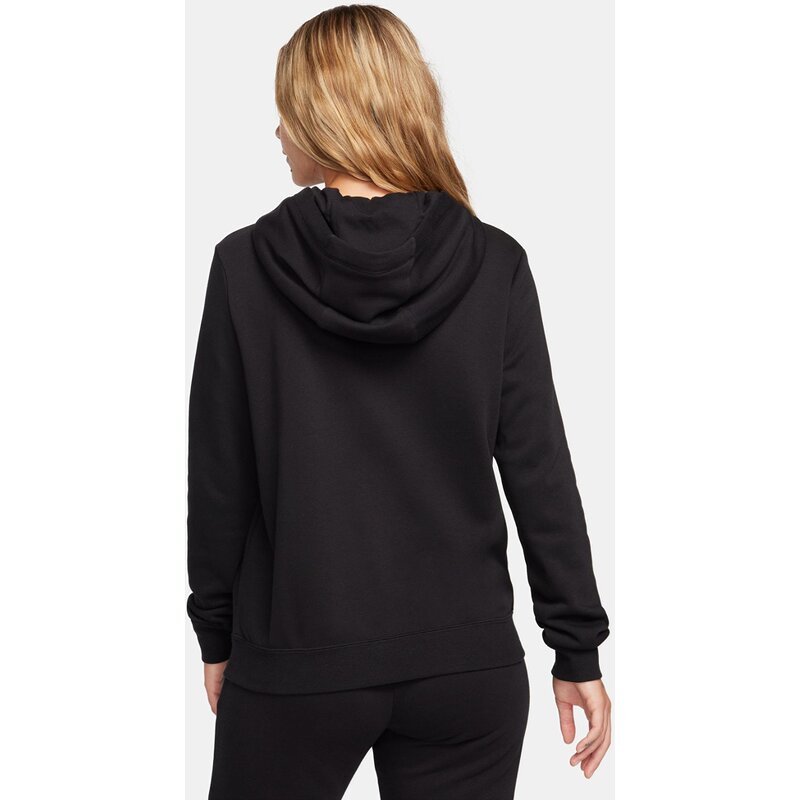Hooded sweatshirt w nsw pe clb flc shine os po Nike, черный — фото 2