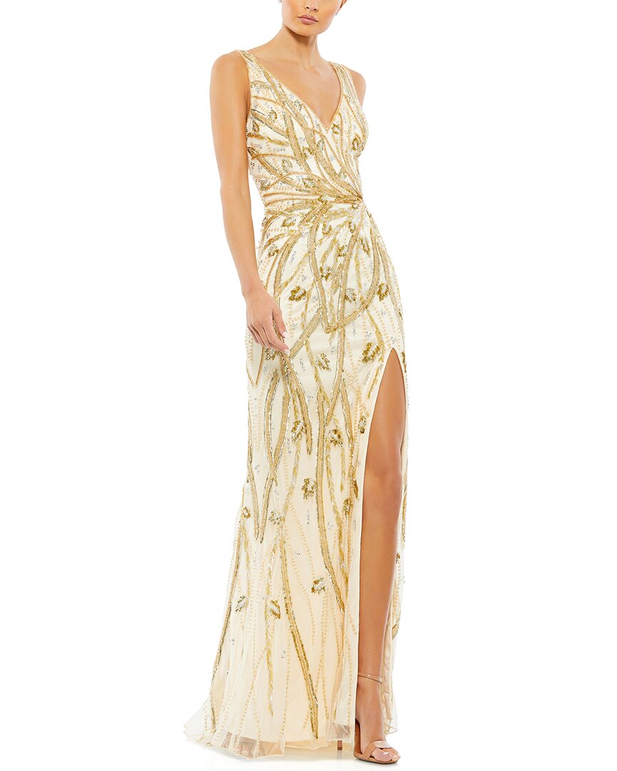 

Платье-колонна Mac Duggal, цвет nude