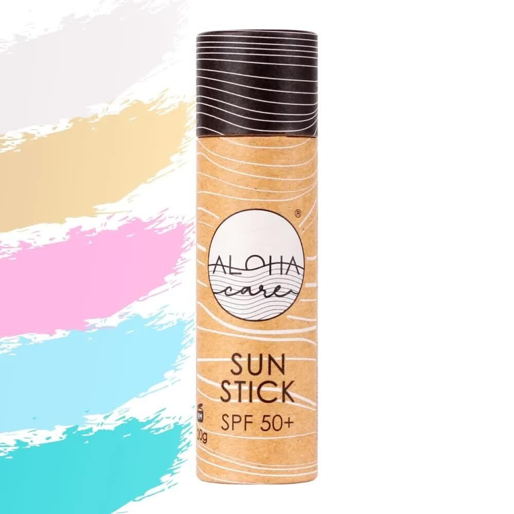 

Aloha Care, Sun Stick, солнцезащитный крем, SPF50+, бирюзовый, 20 г