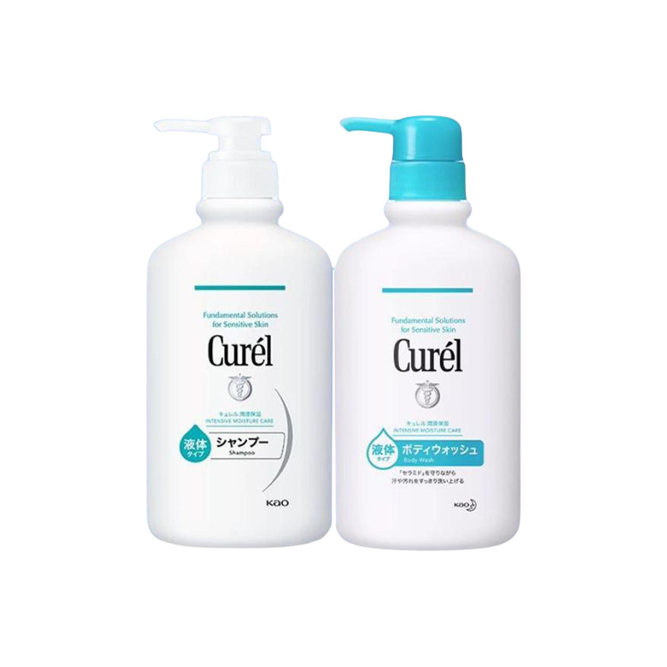 

KERUN Plumping Hydrating Gentle Nourishing Shampoo & Conditioner Sets Moisturizing Cleaning 420ml+420ml Curél, two-piece set: hydrating shampoo 420ml · hydrating shower gel 420ml