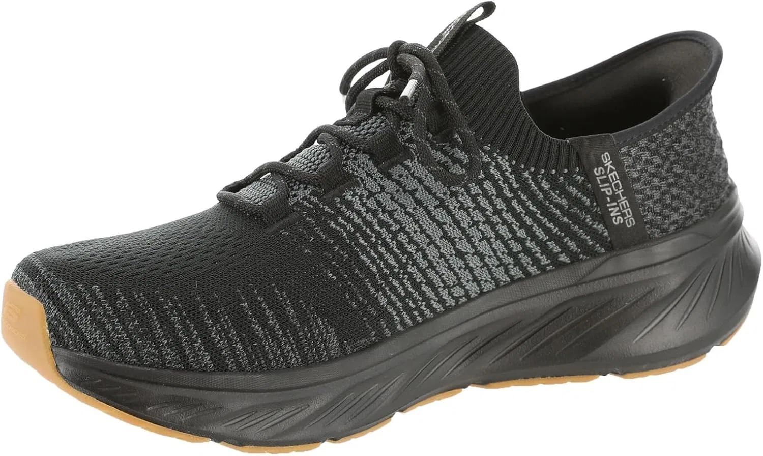 Мужские кроссовки Skechers Edgeride Raygo Hands Free без шнурков, Black — фото 4