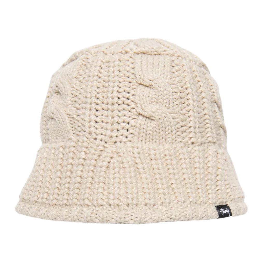 

Stussy Акриловая полиэфирная трикотажная ведро шляпа унисекс разноцветная, White