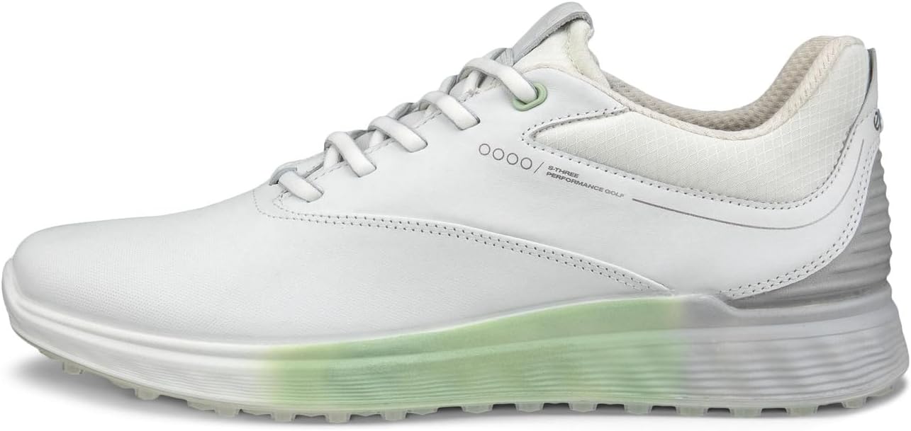 Кроссовки ECCO Golf S-Three GORE-TEX Waterproof, цвет White/Matcha — фото 3