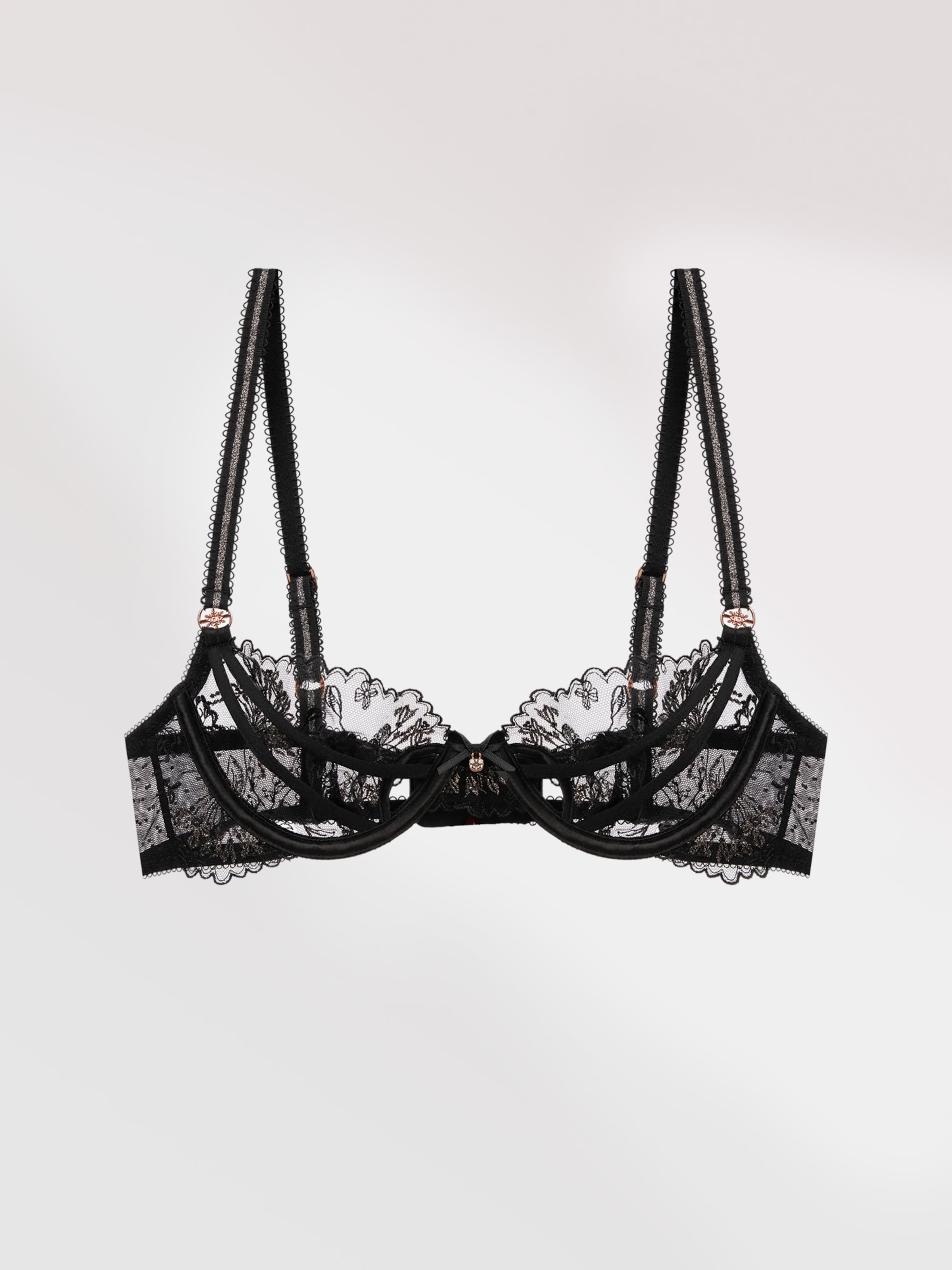 

Gianna Bellucci Бюстгальтер балконет 'Raffaella' в черном цвете