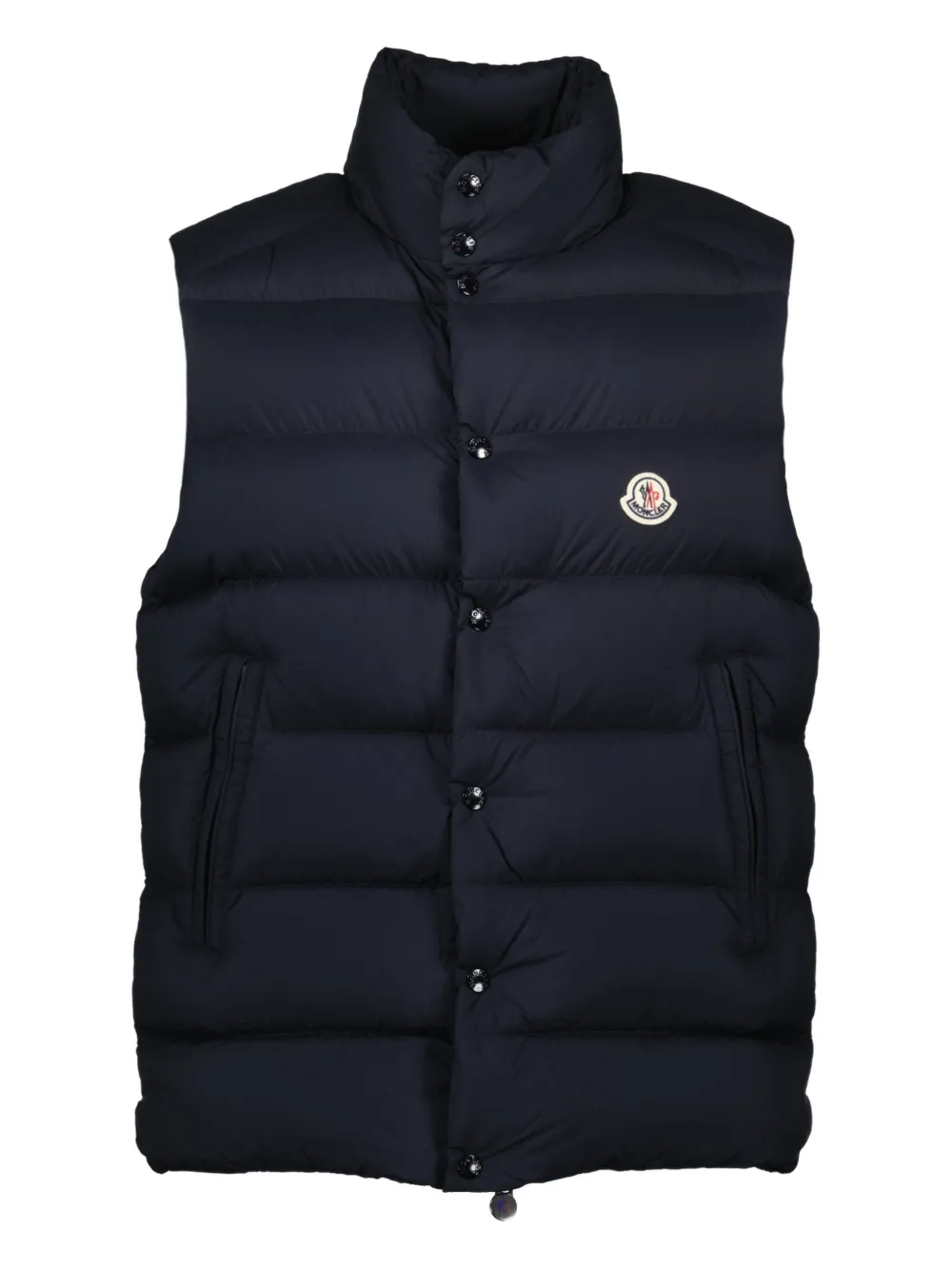 

Стеганый жилет с логотипом MONCLER, синий