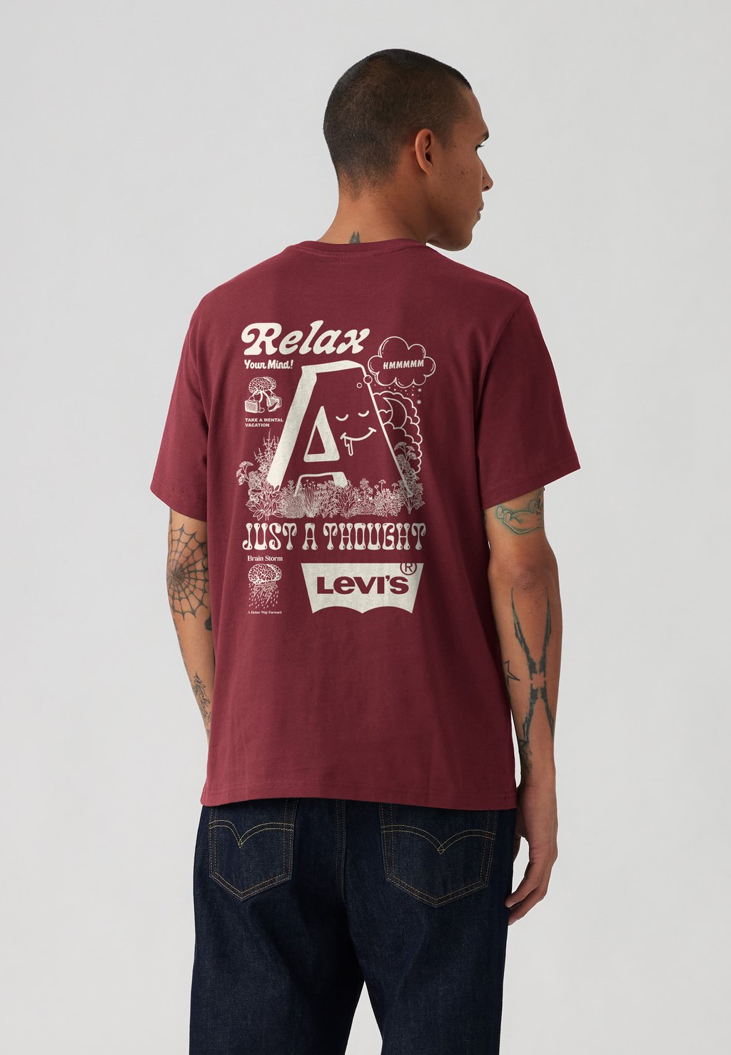 

Футболка с принтом VINTAGE FIT GRAPHIC TEE Levi's, бургундия
