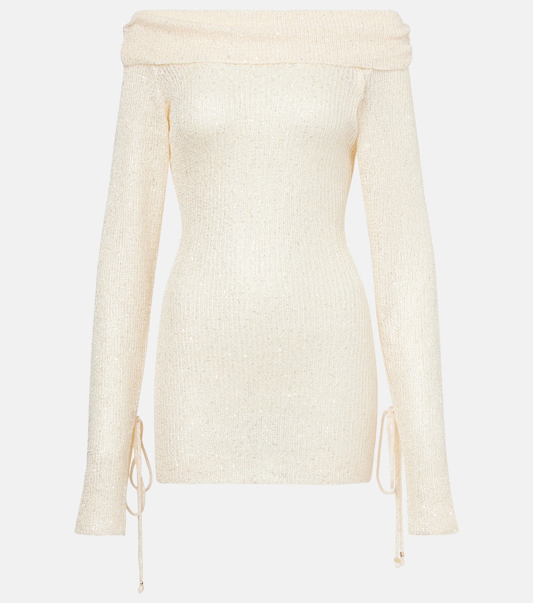 

Рори мини-платье с пайетками вязаное Bananhot, Butter Cream Sequin Knit