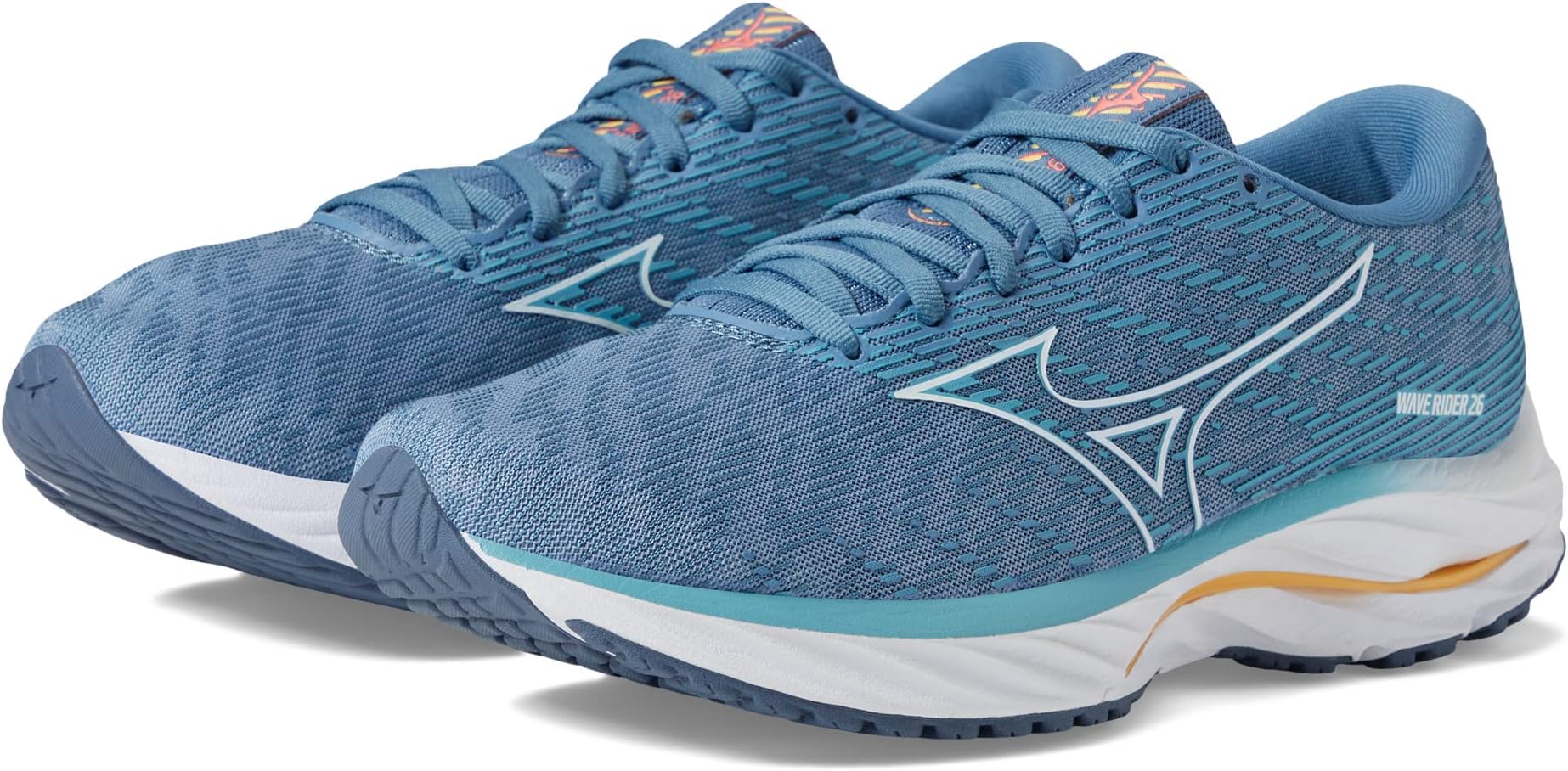 

Кроссовки Wave Rider 26 Mizuno, цвет Mountain Spring/White