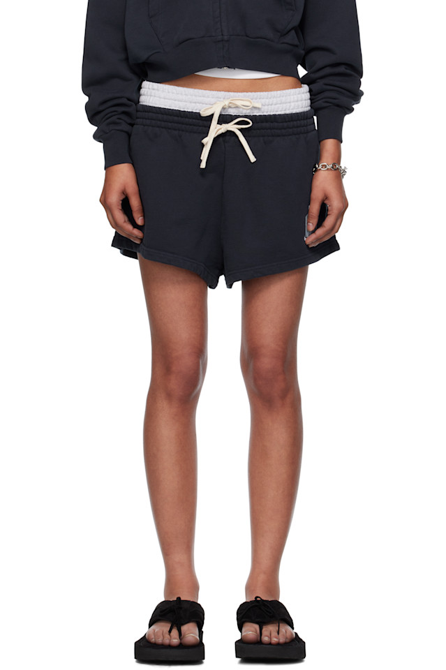 

эксклюзивные шорты Ssense цвета navy blue Abra, синий