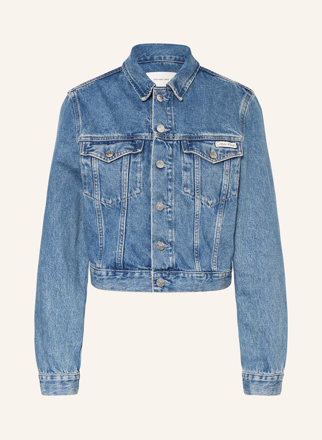 

Укороченная джинсовая куртка Calvin Klein Jeans, синий