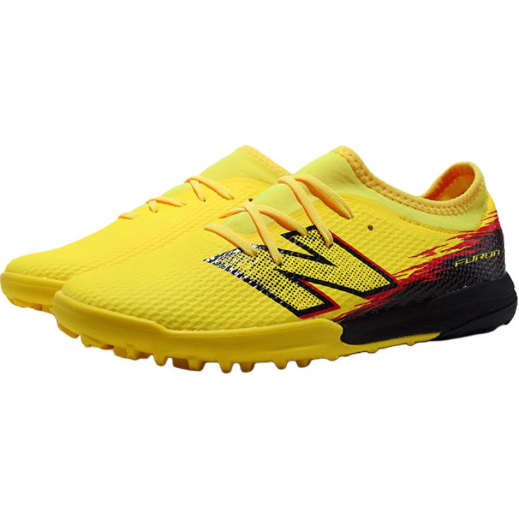 New Balance Бутсы для футбола Furon V8 Synthetic Leather Support Low top, желтые, детские — фото 4