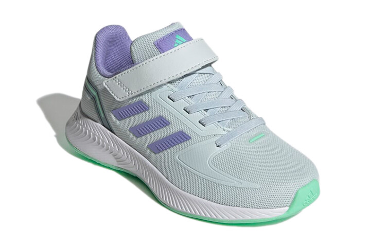 Кроссовки Runfalcon 2.0 Kids, низкие, серые/фиолетовые Adidas — фото 3