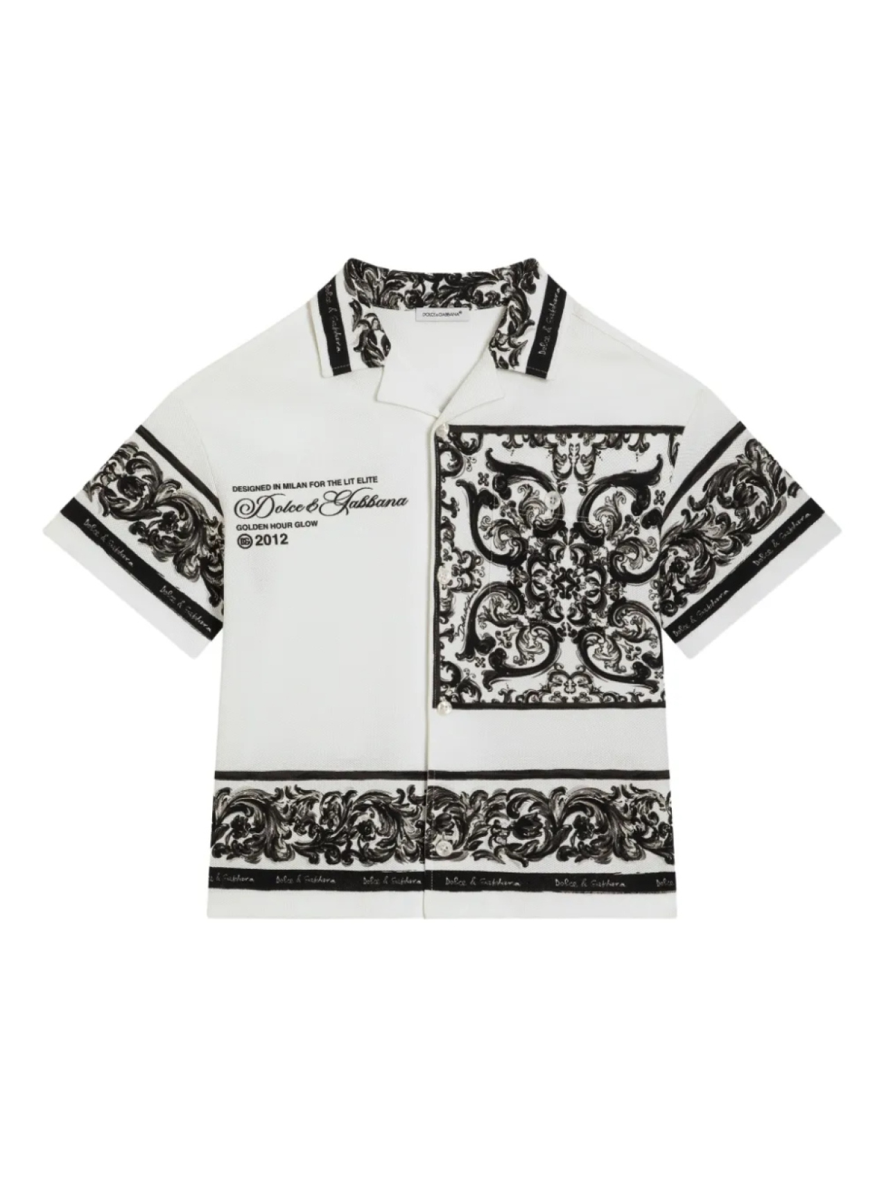 

Dolce & Gabbana Kids рубашка с принтом, белый