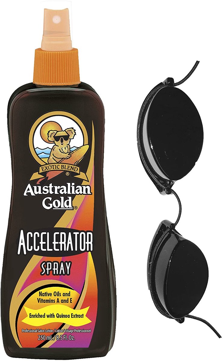 

Спрей-ускоритель загара Australian Gold + очки