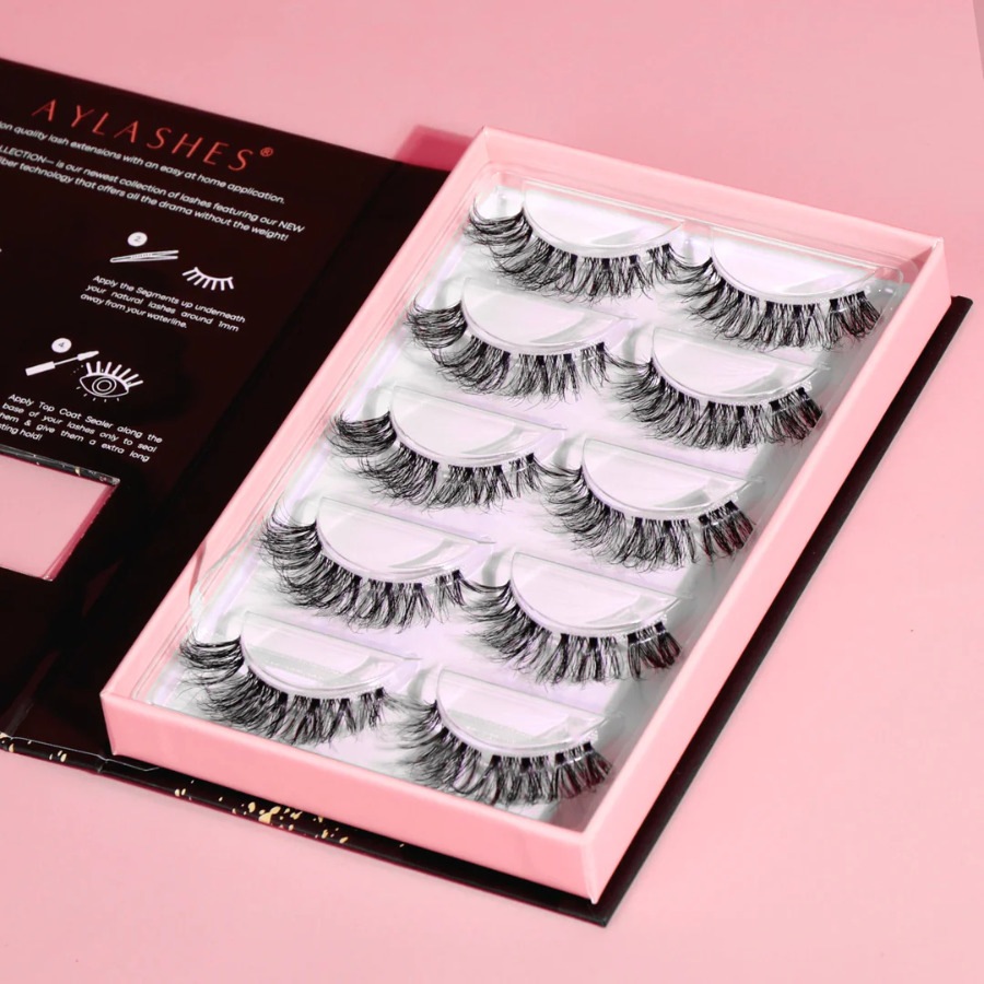 Искусственные ресницы maxi box - 5 paar - schwarz. Aylashes, the fluff maxi (10mm-15mm), количество 1 шт. — фото 2
