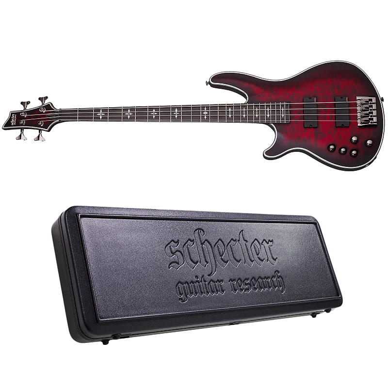 

Басс гитара Schecter Hellraiser Extreme-4 LH Crimson Red Burst Satin CRBS Left-Handed Bass + Hard Case