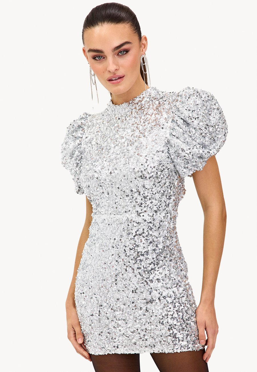 

Платье LOAVIES Cocktail dress / Party dress, Sequins Silver/Silver-Coloured