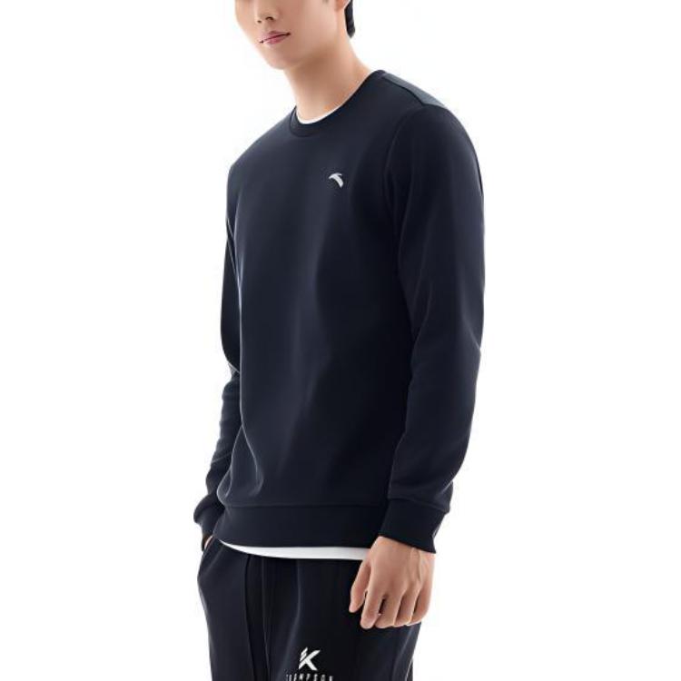 

Анта разнообразие тренировочная коллекция свитер мужской базовый черный/ЛОГО