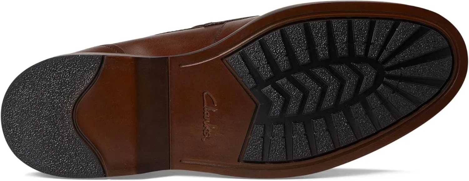 Лоферы из натуральной кожи Clarks, средне-коричневый — фото 4