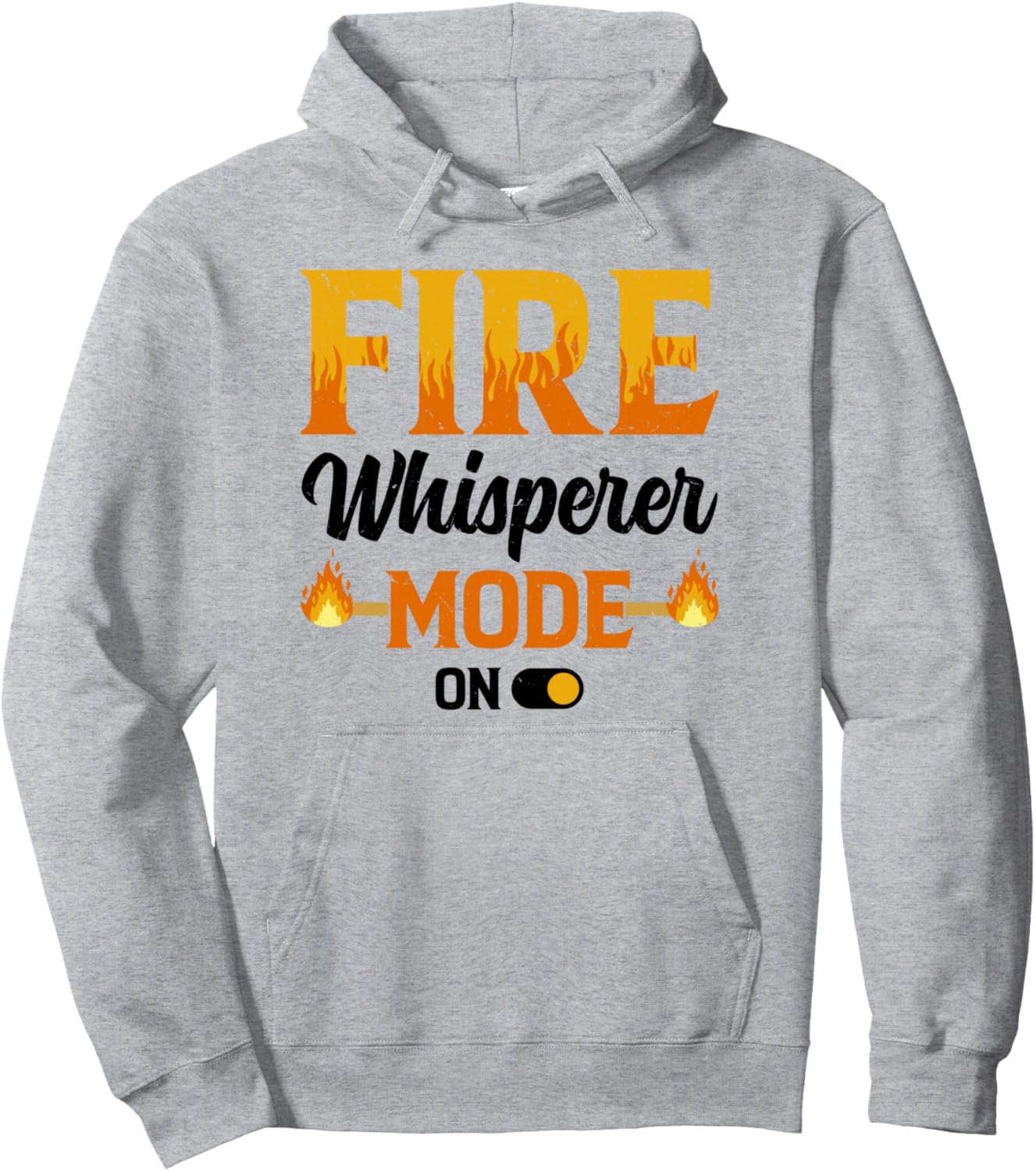 

Вращающийся рисунок пламени для огненных танцоров. Толстовка Fire Baton Twirler Fire Performance Designs, серый