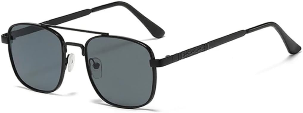 

Солнцезащитные очки с защитой от УФ-излучения UV400 | Большая металлическая оправа с двойным мостиком и градиентными линзами | Для женщин и мужчин, для занятий спортом на открытом воздухе и вождения DSVIGF, Black-black