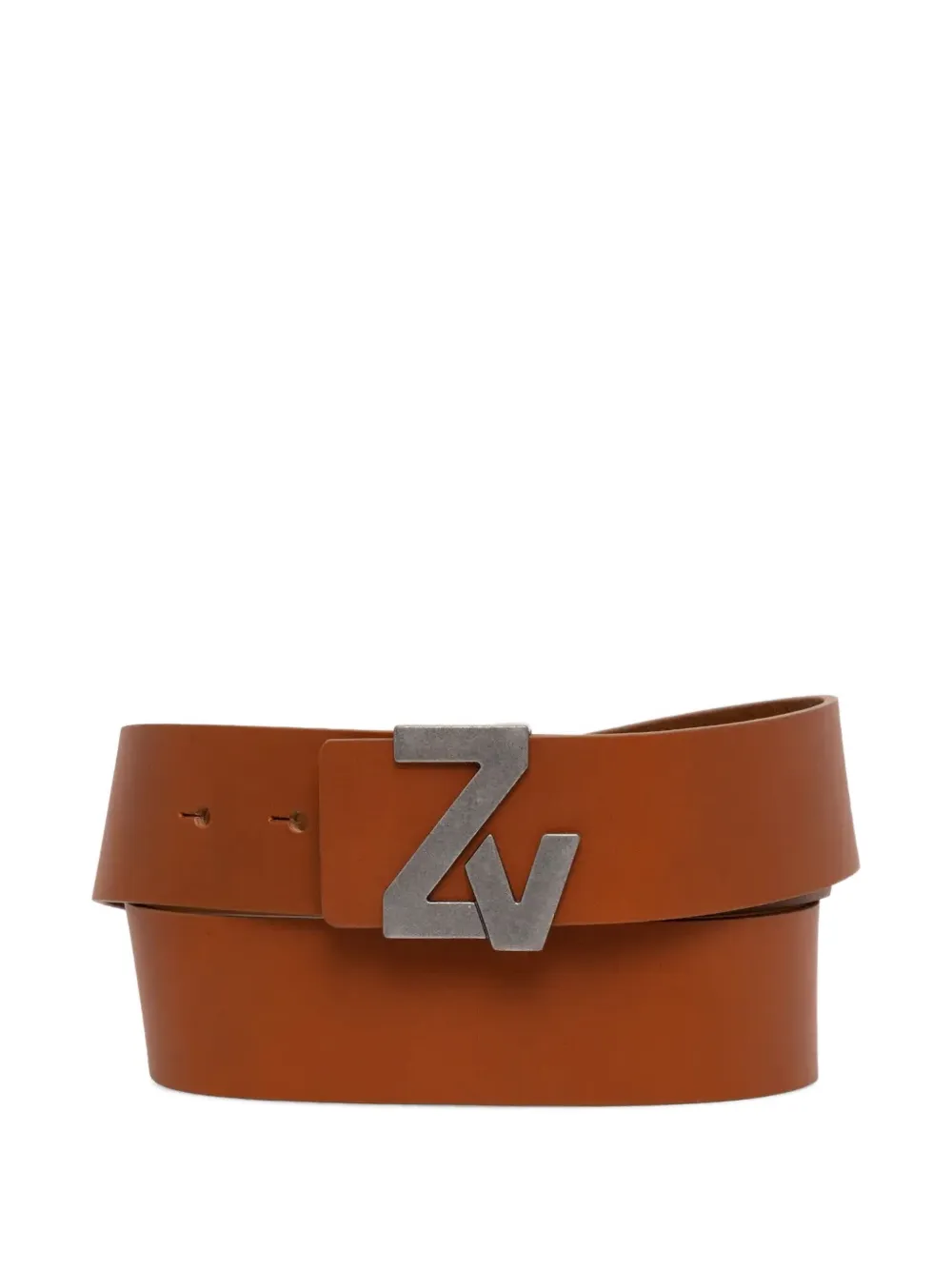 

Ремень с пряжкой-логотипом Zadig&Voltaire, коричневый
