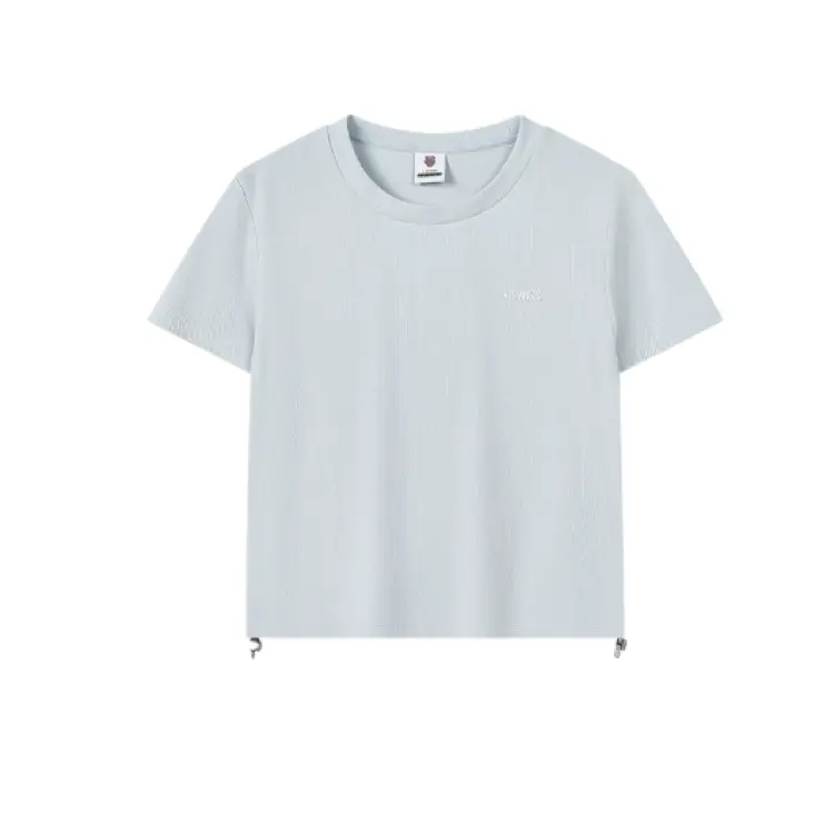 

K·SWISS Футболка KSWISS Regular женская светло-серо-голубая, Синий, K·SWISS Футболка KSWISS Regular женская светло-серо-голубая