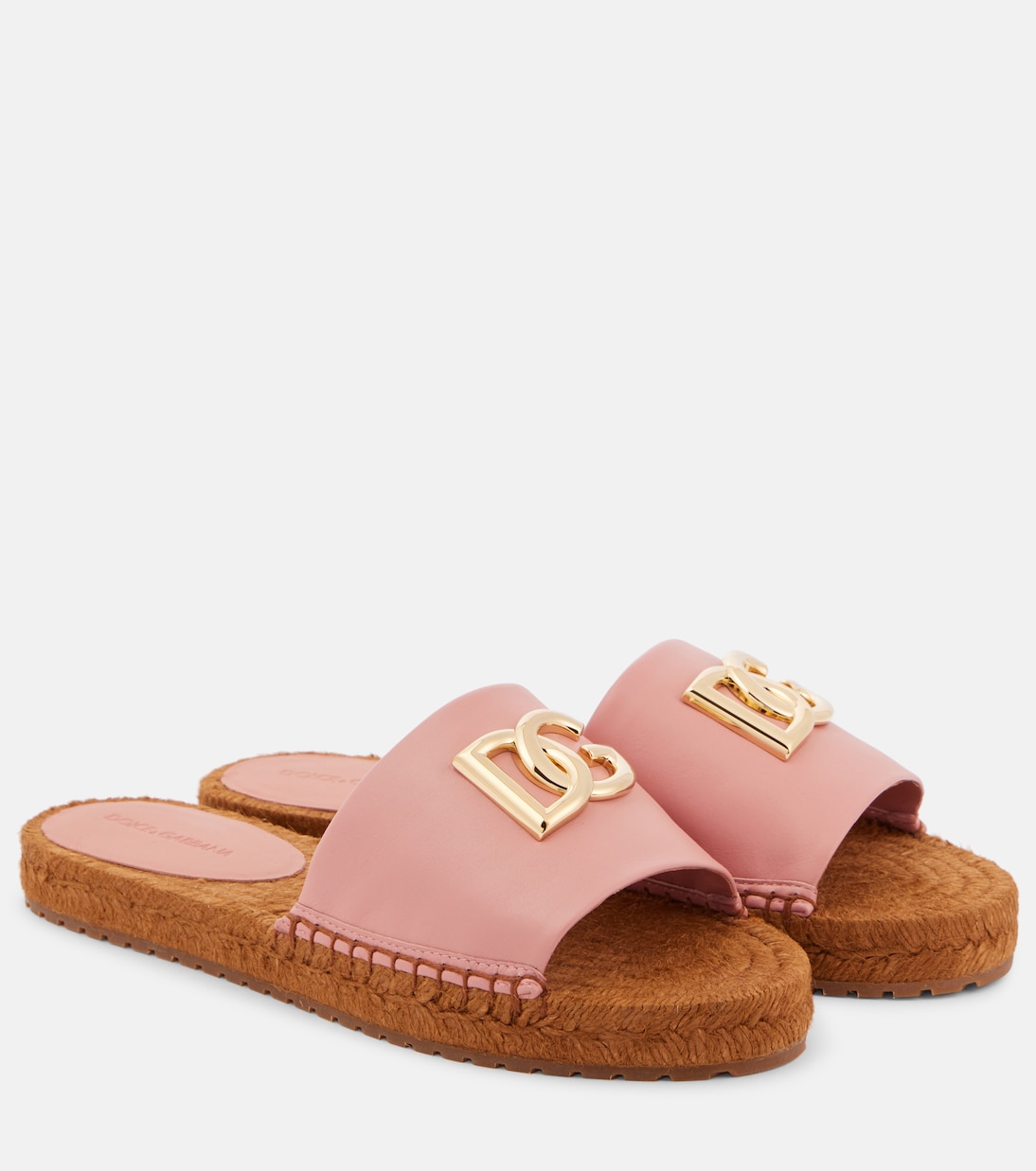 DG кожаные эспадрильи-слипоны Dolce&Gabbana, Rosa