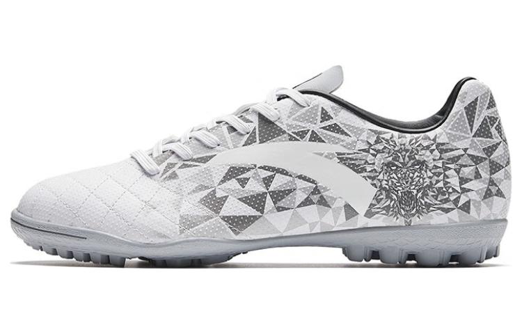 

ANTA TF Turf искусственный газон устойчивые к истиранию футбольные бутсы мужские серые белые
