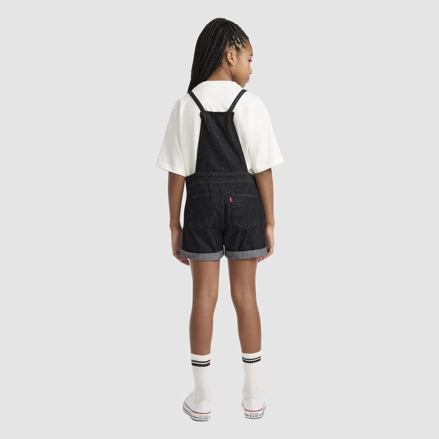 Комбинезон с узлом на бретелях для девочек 7-16 лет Levi's, Dark Wash — фото 2