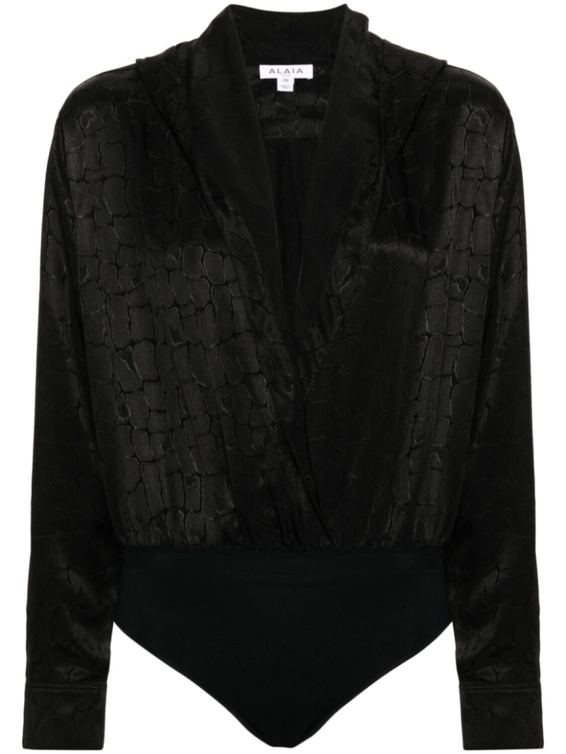 

Alaïa жаккардовое боди, черный