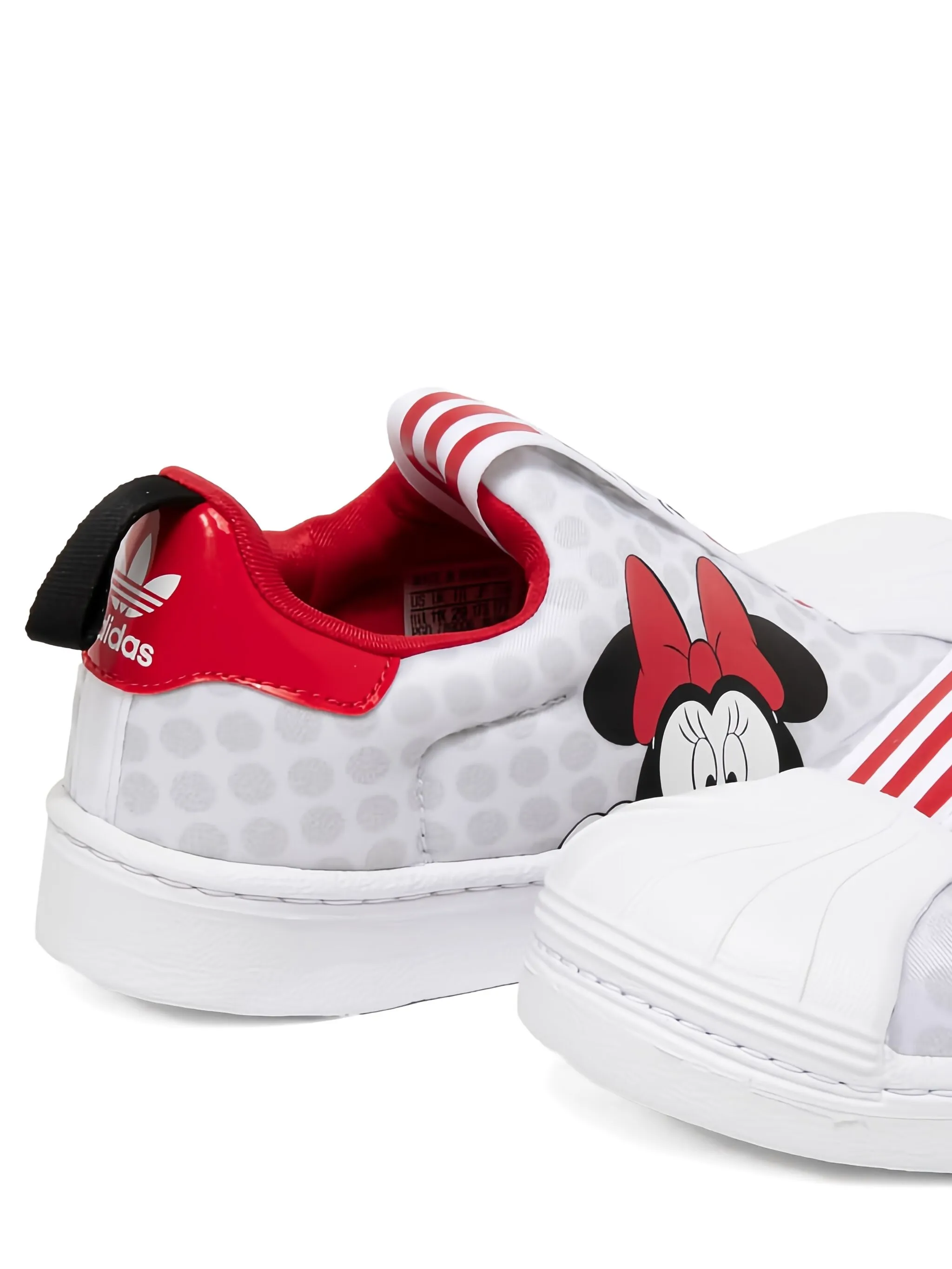 Кроссовки Superstar 360 Minnie Mouse из коллаборации с Disney Adidas Kids, белый — фото 3