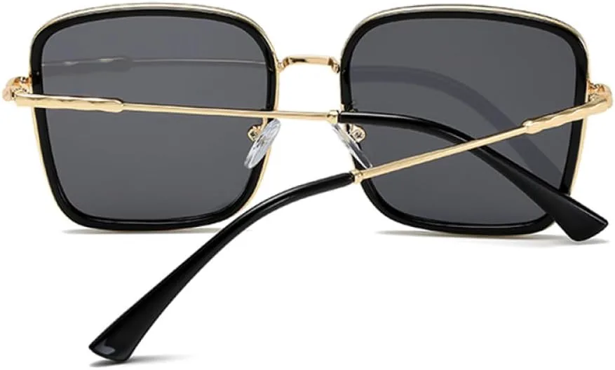 

Женские солнцезащитные очки, большие солнцезащитные очки в золотистой металлической оправе, винтажные солнцезащитные очки с защитой от УФ-излучения UV400 LANGSER, 3