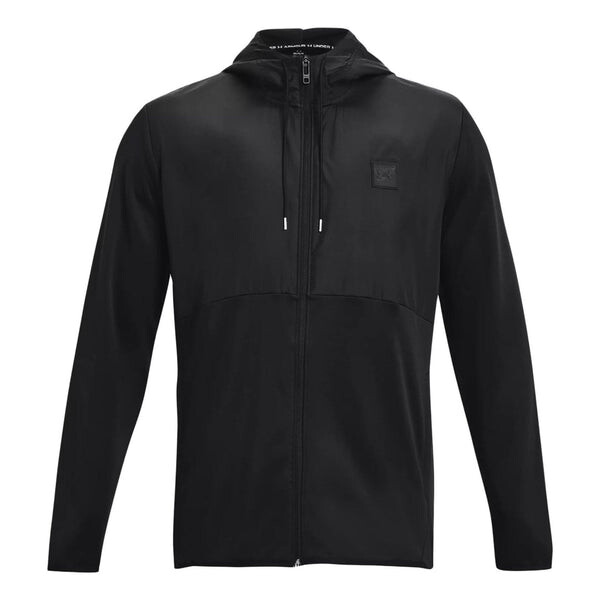 

Толстовка fleece storm full-zip hoodie 'black' Under Armour, черный
