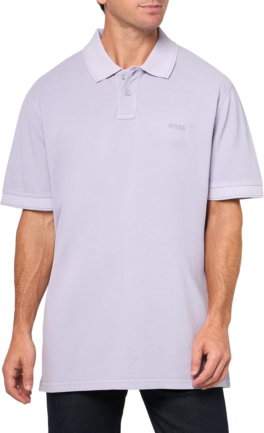 

BOSS Мужская базовая короткая рукав пике поло, Lilac, Фиолетовый, BOSS Мужская базовая короткая рукав пике поло, Lilac