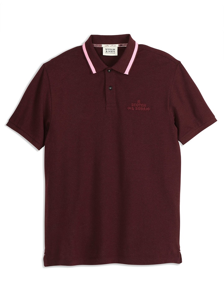 

Футболка поло Scotch & Soda, бордовый