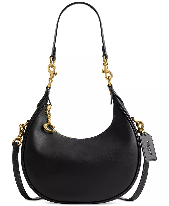 

Кожаная сумка Jonie Bag 22 через плечо COACH, коричневый/бежевый