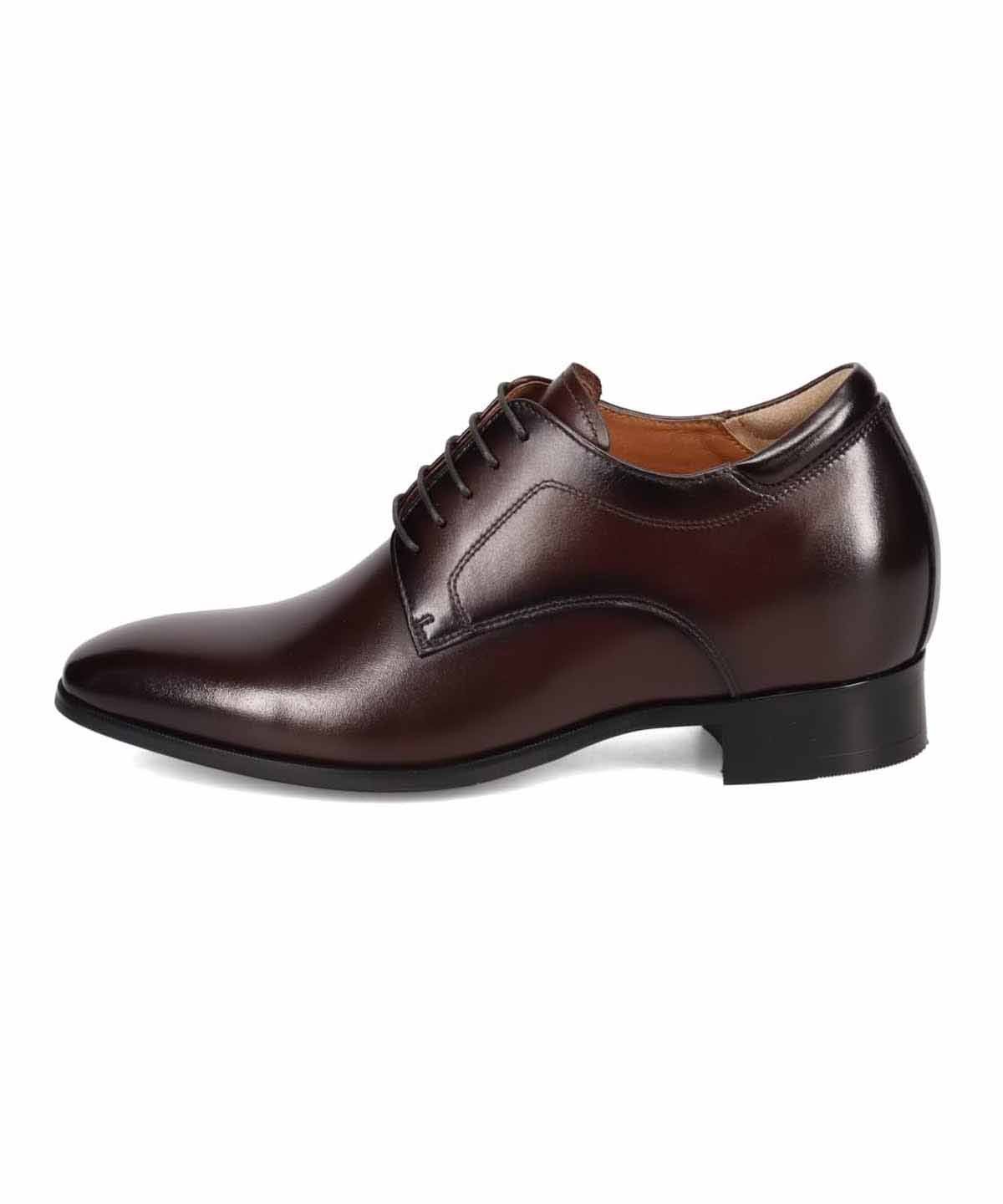 Классические туфли BEE с перфорацией и гладким носком (каблук 7 см) Bee Classic, Dark Brown — фото 2
